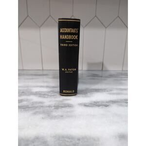 Accountants' Handbook: Third Edition‎ by W. A. Paton, 1950 Hardcover, Finance